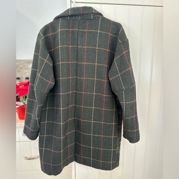 Davi & Dani Plaid Trench Coat - Picture 2 of 3